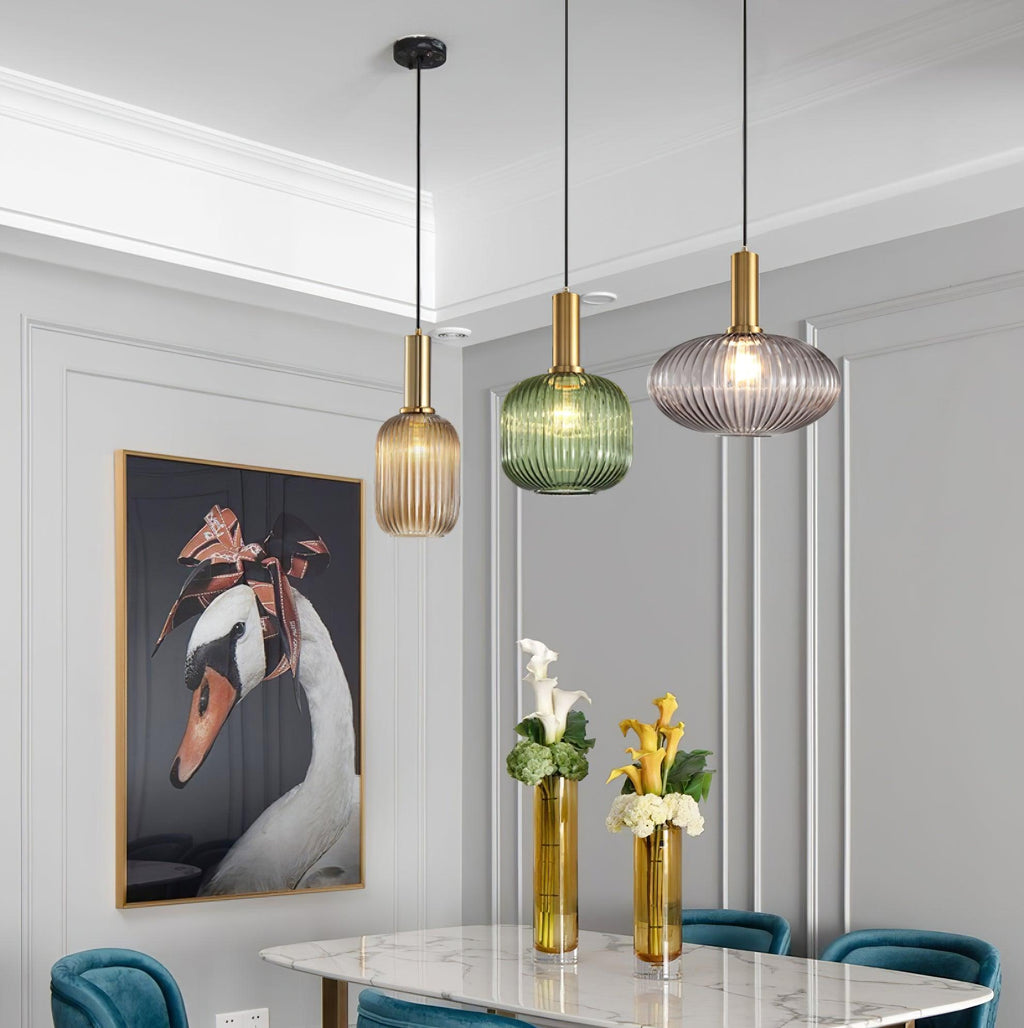 Elara Ribbed Pendant Lamp