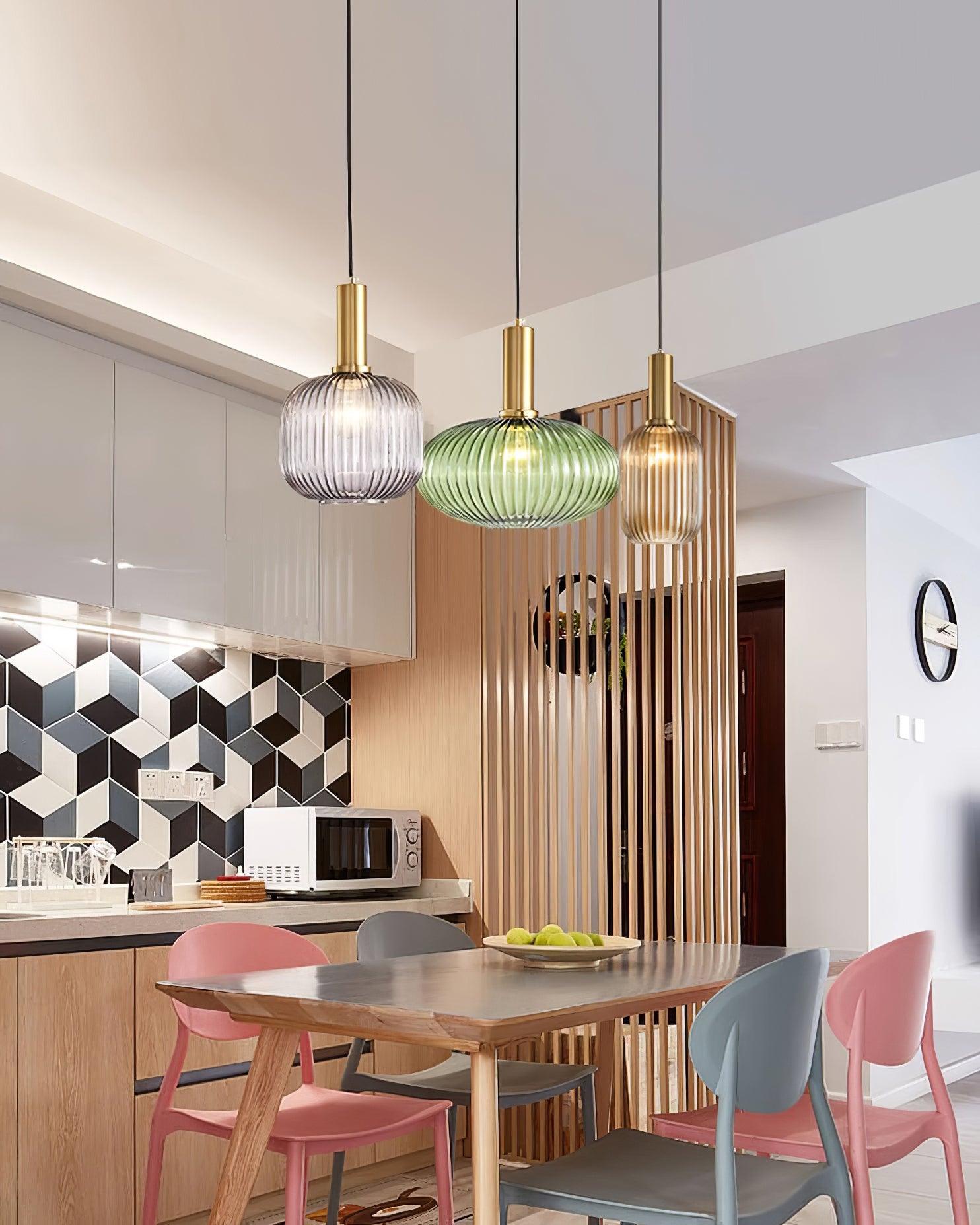 Elara Ribbed Pendant Lamp