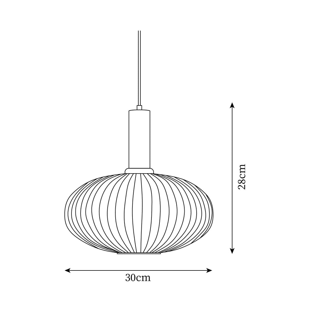 Elara Ribbed Pendant Lamp