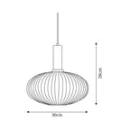 Elara Ribbed Pendant Lamp