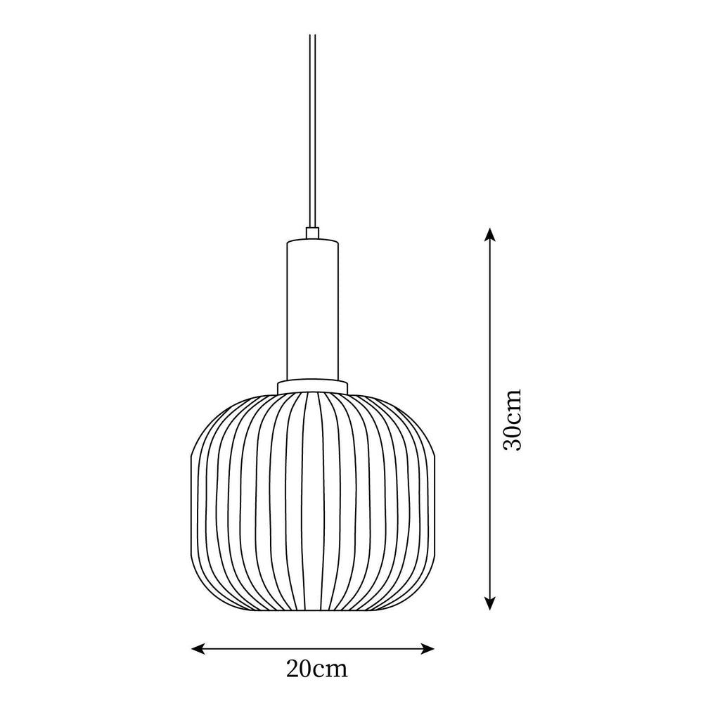 Elara Ribbed Pendant Lamp