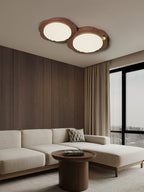 Niseko Ceiling Lamp Wood Finish With Cloud-Like