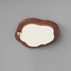 Niseko Ceiling Lamp Wood Finish With Cloud-Like