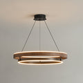Niseko Chandelier Double Ring Design With LED Glow - Letslighting