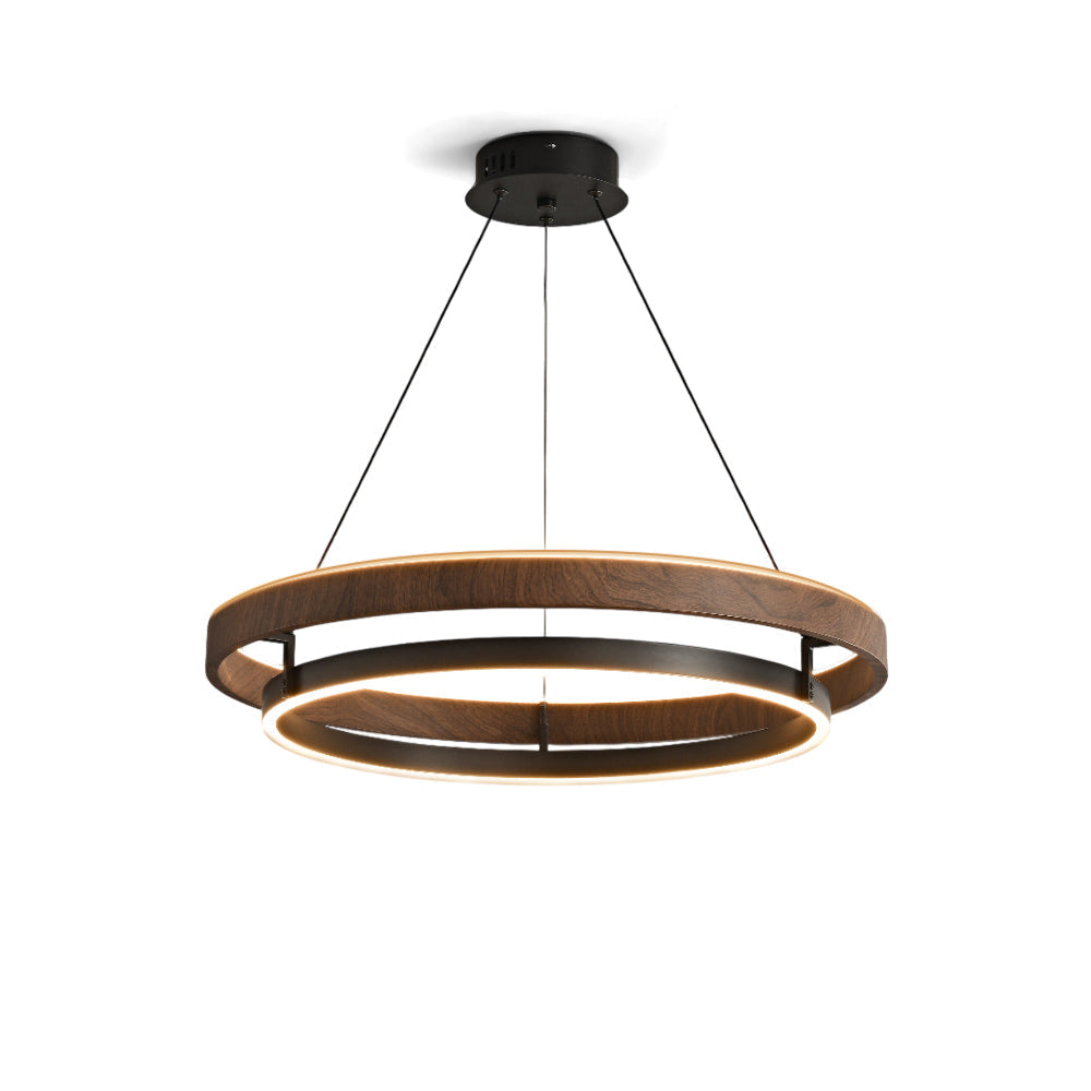 Niseko Chandelier Double Ring Design With LED Glow - image 1