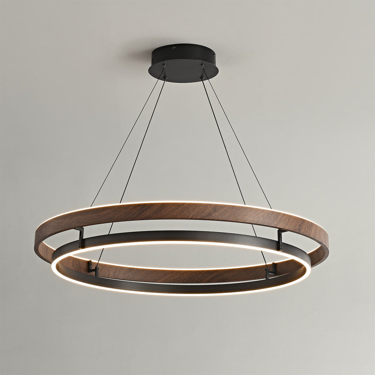 Niseko Chandelier Double Ring Design With LED Glow - image 7