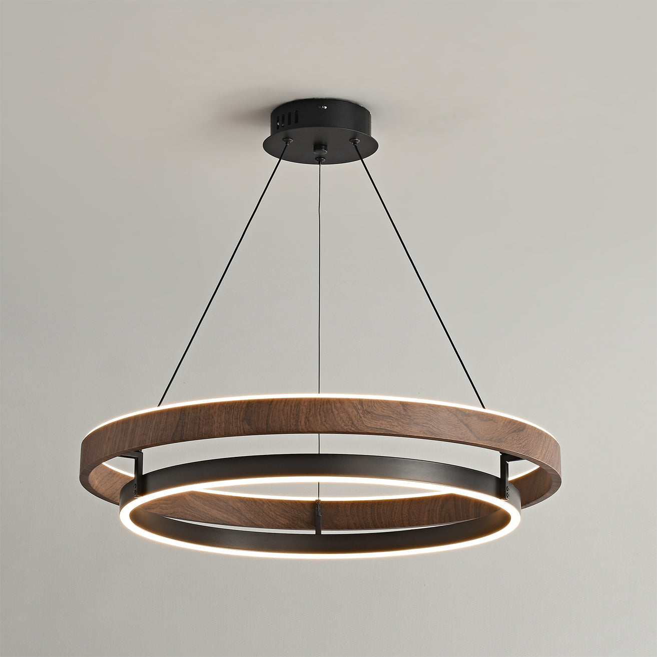 Niseko Chandelier Double Ring Design With LED Glow - image 19