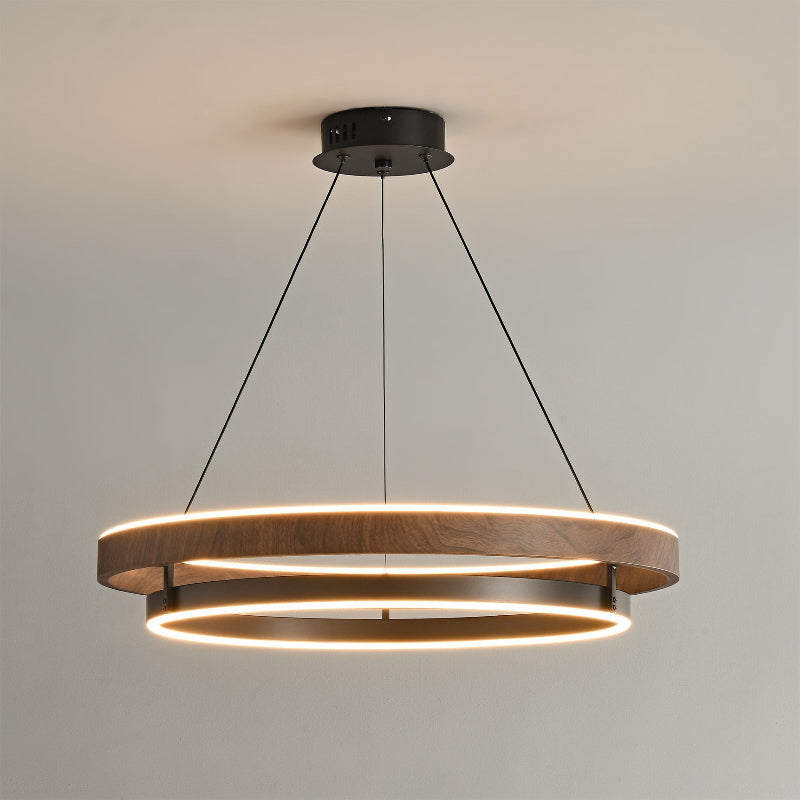 Niseko Chandelier Double Ring Design With LED Glow - image 2