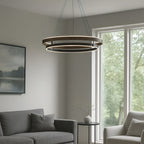 Niseko Chandelier Double Ring Design With LED Glow - image 4