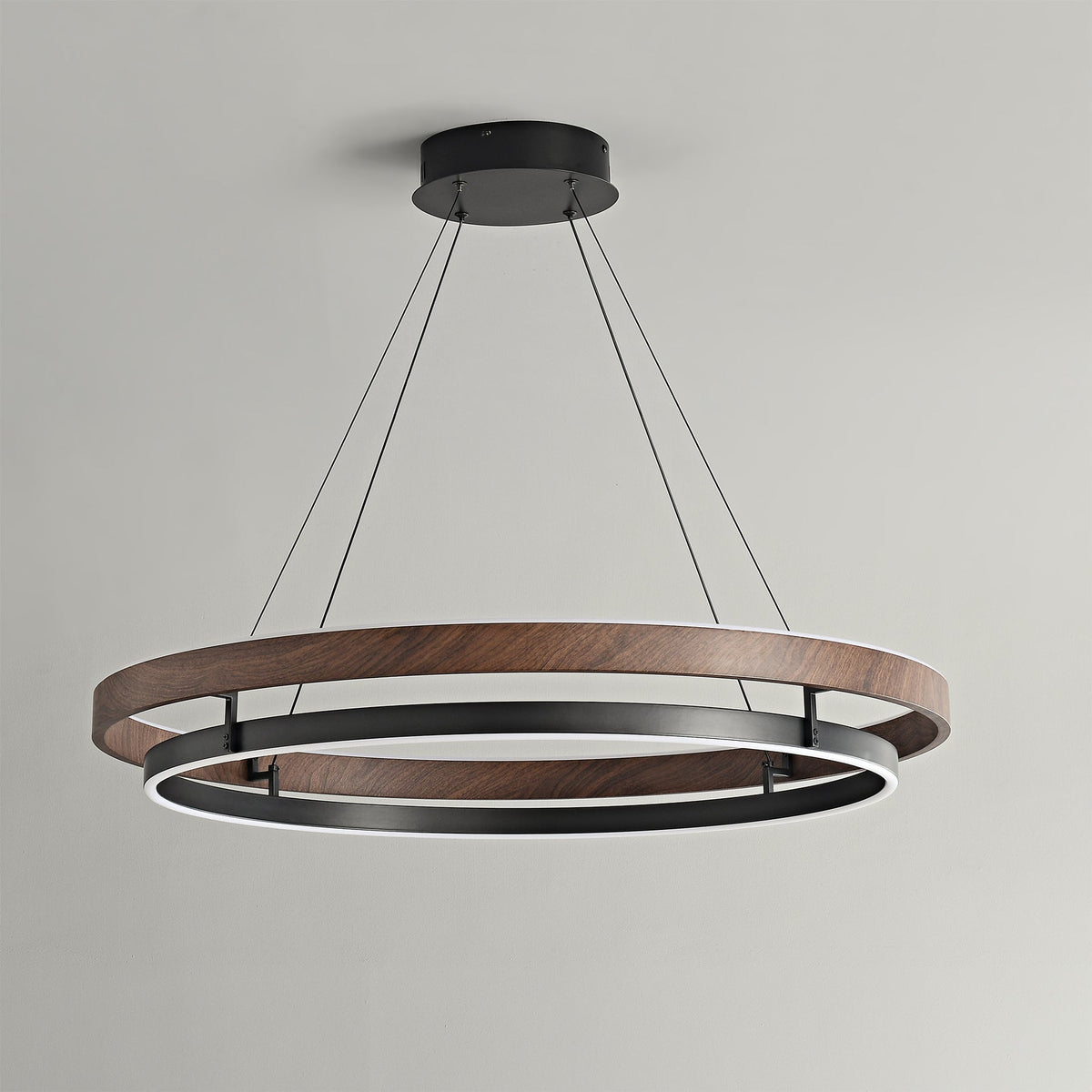 Niseko Chandelier Double Ring Design With LED Glow - image 11