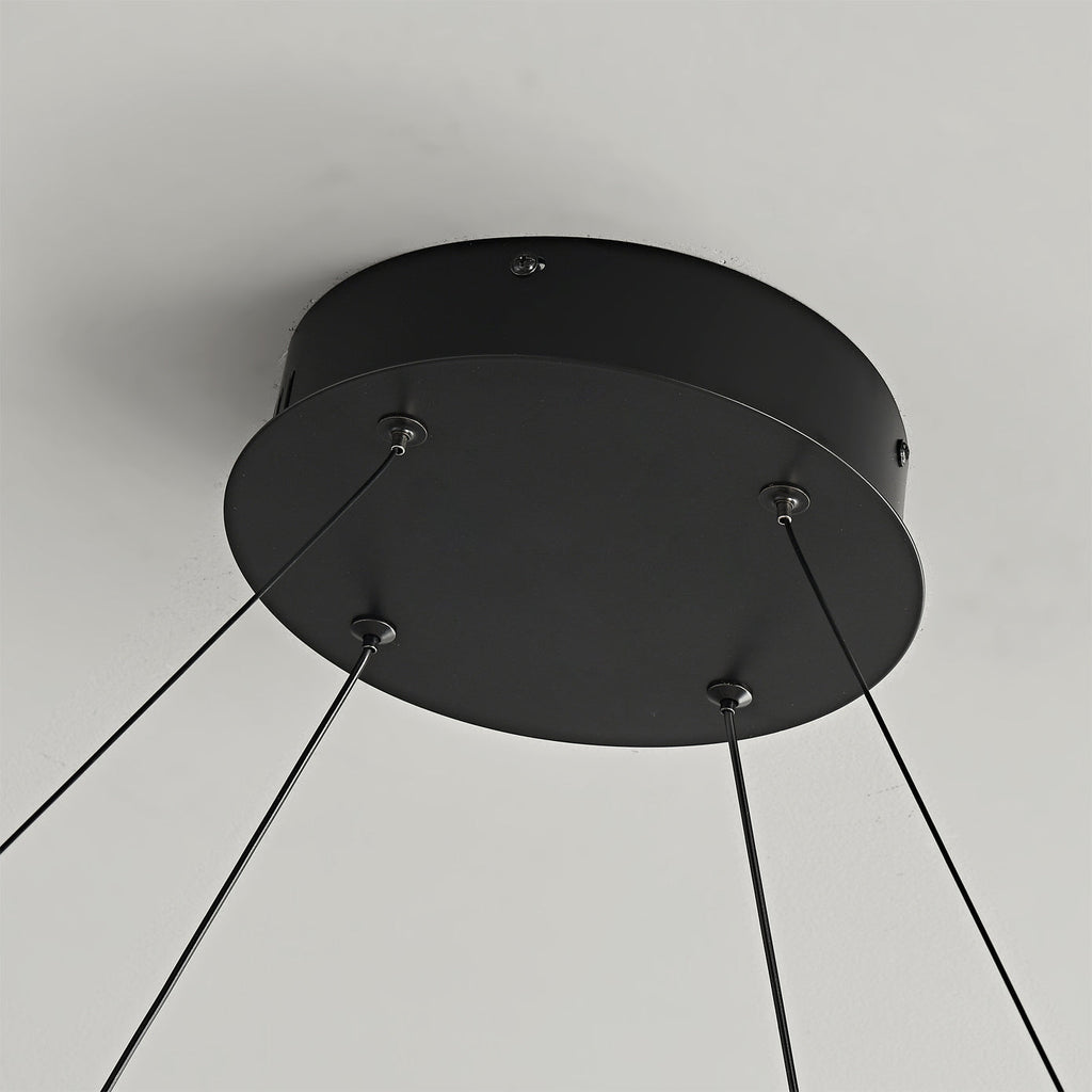 Niseko Chandelier Double Ring Design With LED Glow - image 15