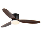 Nocturnus Minimalist Wooden Ceiling Fan Light