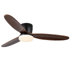Nocturnus Minimalist Wooden Ceiling Fan Light