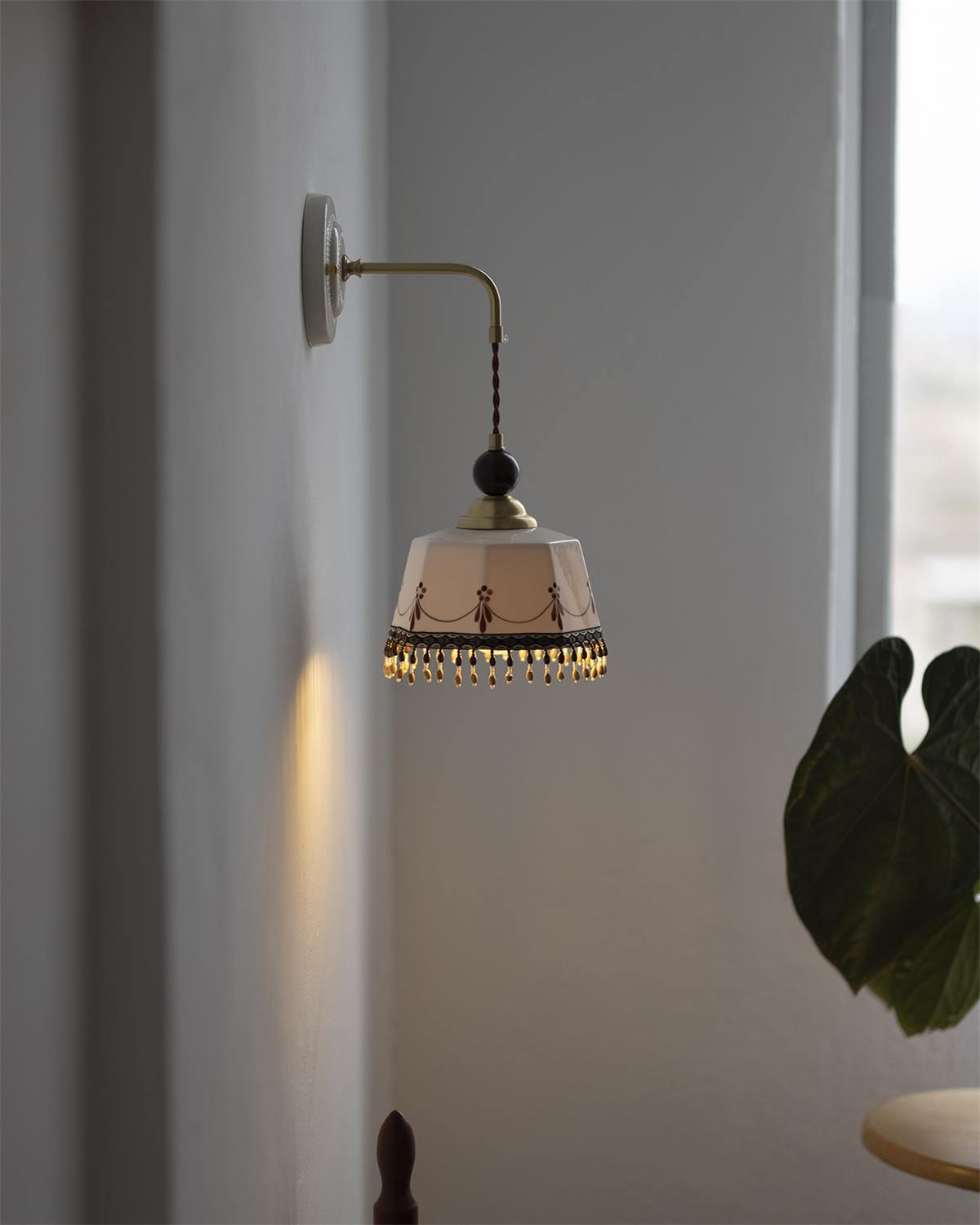 Noemi Wall Lamp Vintage Floral Elegance