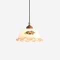 Belvia Vintage Floral Glass Pendant Light