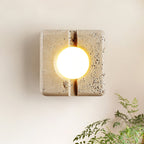 Olvenan Square Travertine Wall Light