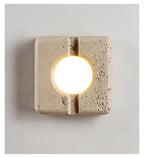 Olvenan Square Travertine Wall Light