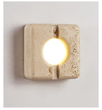 Olvenan Square Travertine Wall Light