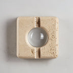 Olvenan Square Travertine Wall Light
