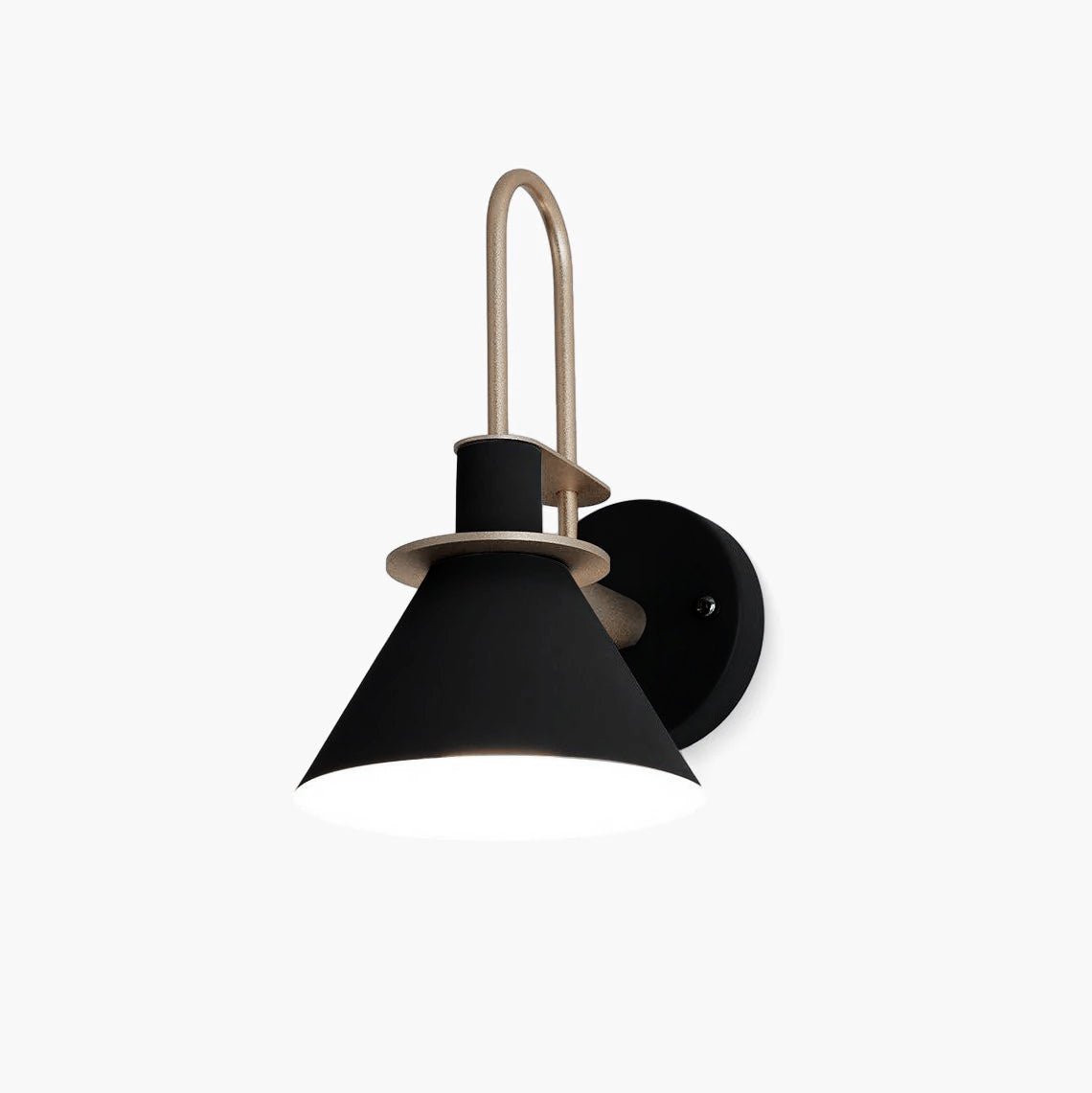 Lustra Wall Lamp Black Gold Minimalist