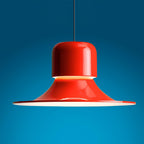 Nordisk Pendant Lamp Flared Red LED Modern