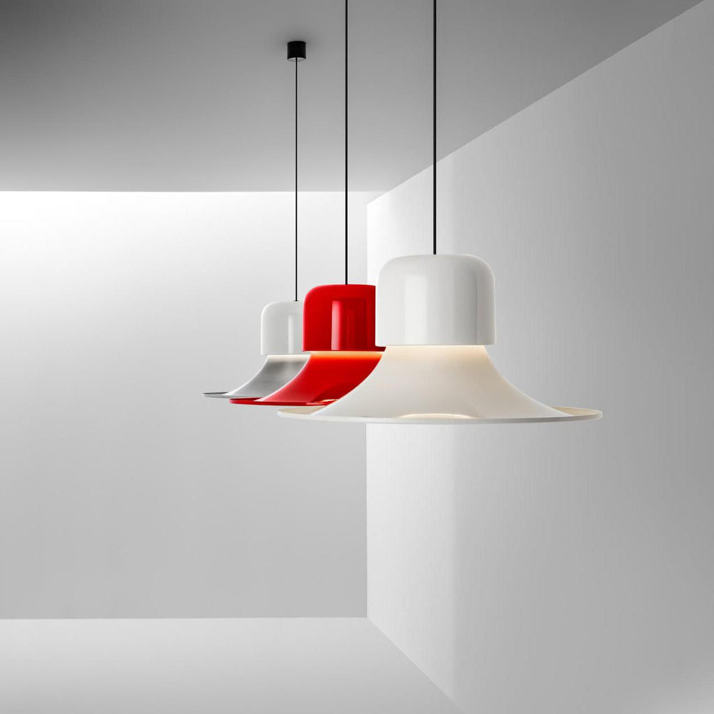 Nordisk Pendant Lamp Flared Red LED Modern