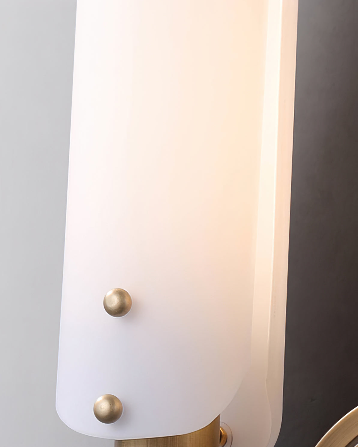 Norwalk Wall Lamp Brass Base With Dual Glass Shades For Hallways