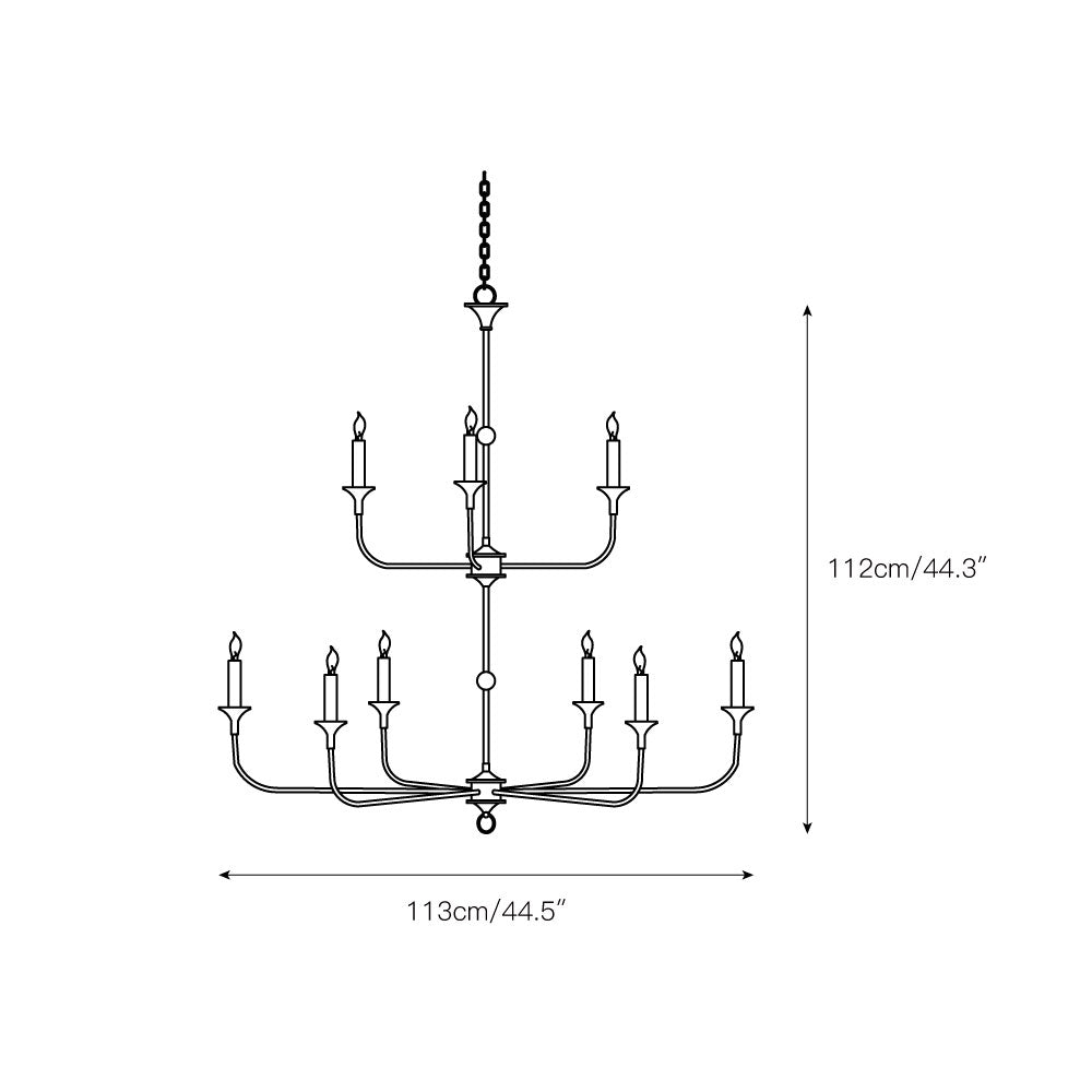 Wisp Grande Vintage Industrial Bronze Chandelier - image 16