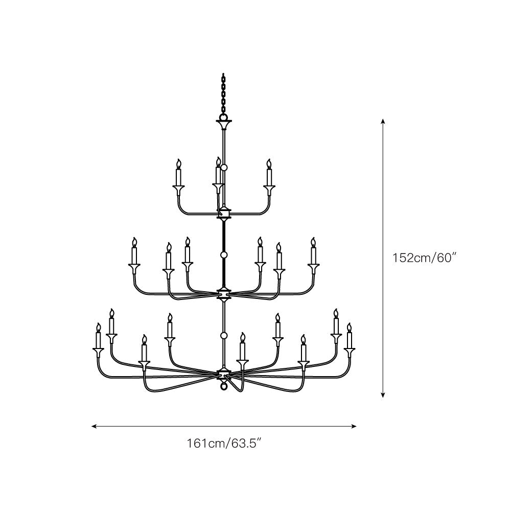 Wisp Grande Vintage Industrial Bronze Chandelier - image 17