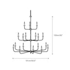 Wisp Grande Vintage Industrial Bronze Chandelier - image 17