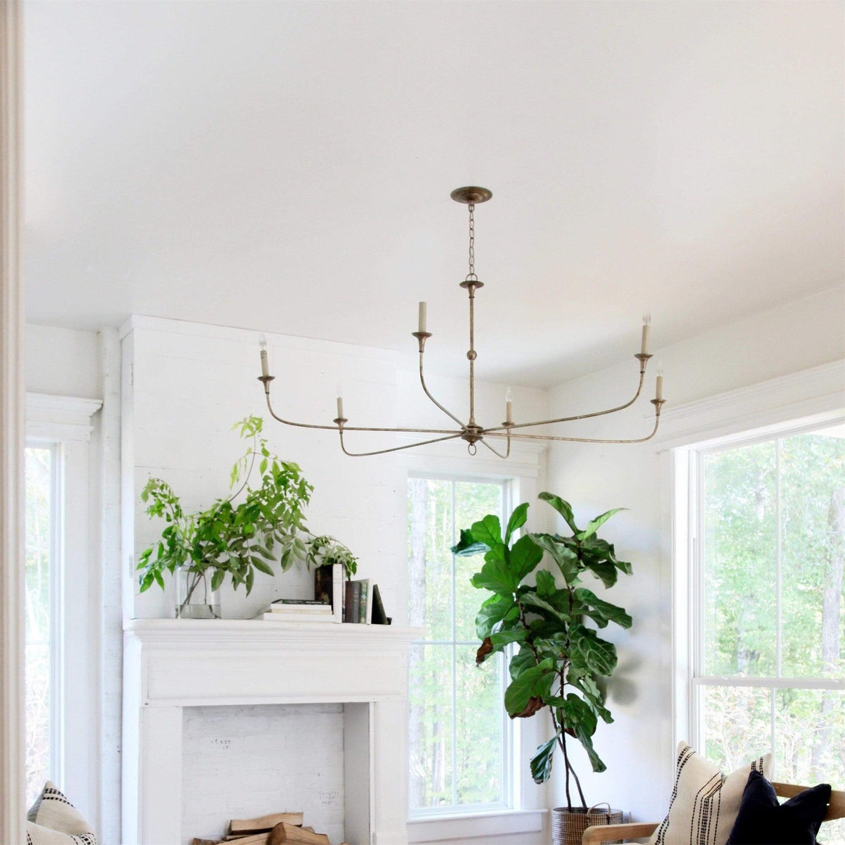 Unity Vintage Mid-century Bronze Chandelier - image 5