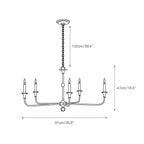 Unity Vintage Mid-century Bronze Chandelier - image 7