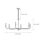 Unity Vintage Mid-century Bronze Chandelier - image 8