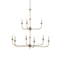 Wisp Grande Vintage Industrial Bronze Chandelier - Letslighting