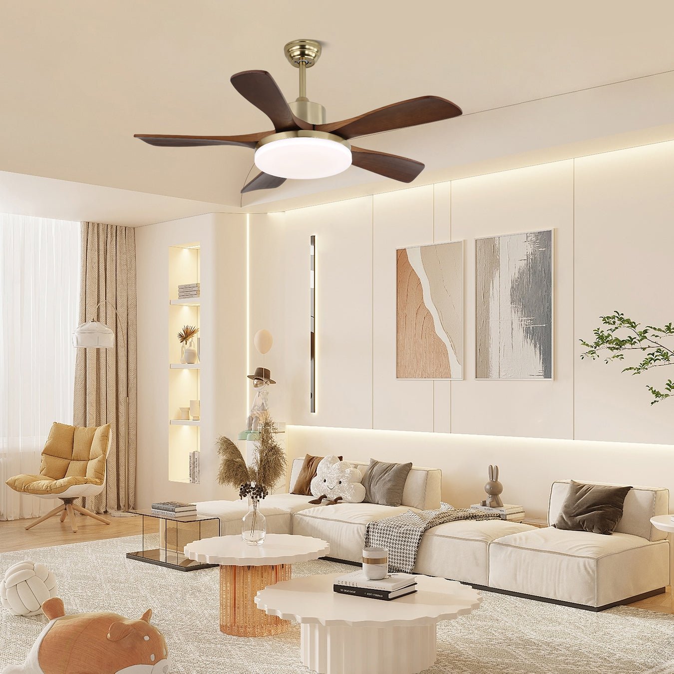 Aurelia Wood Ceiling Fan Light