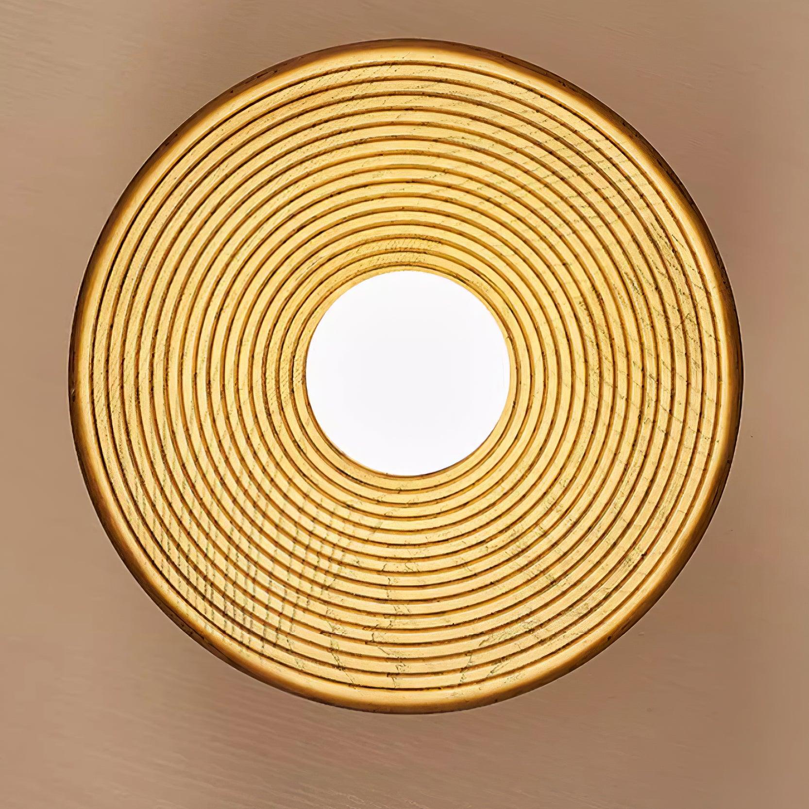 Orvian Wooden Flush Mount Ceiling Light with Round Globe