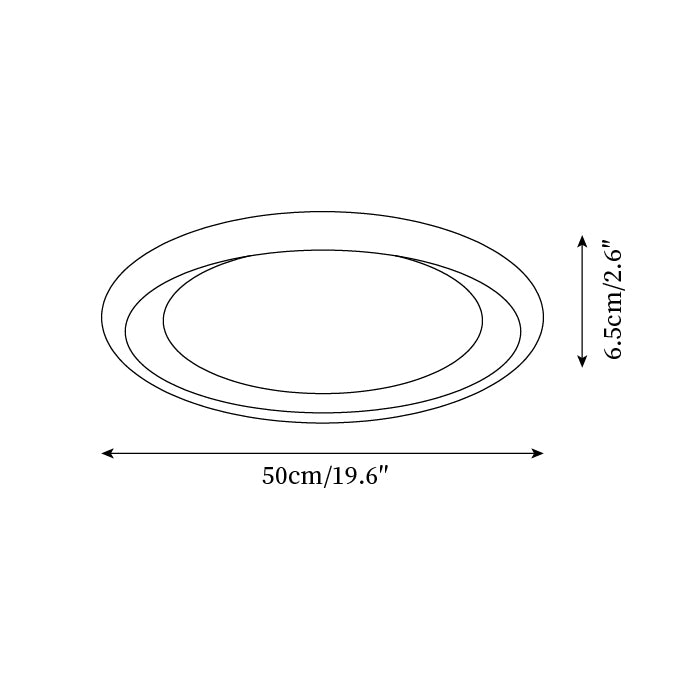 Nuria Ceiling Lamp Round Silhouette Minimalist Ambient