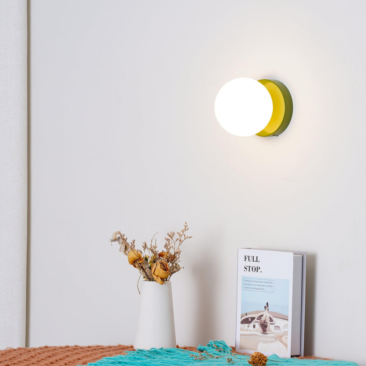 Otis Modern Minimalist Glass Wall Lamp