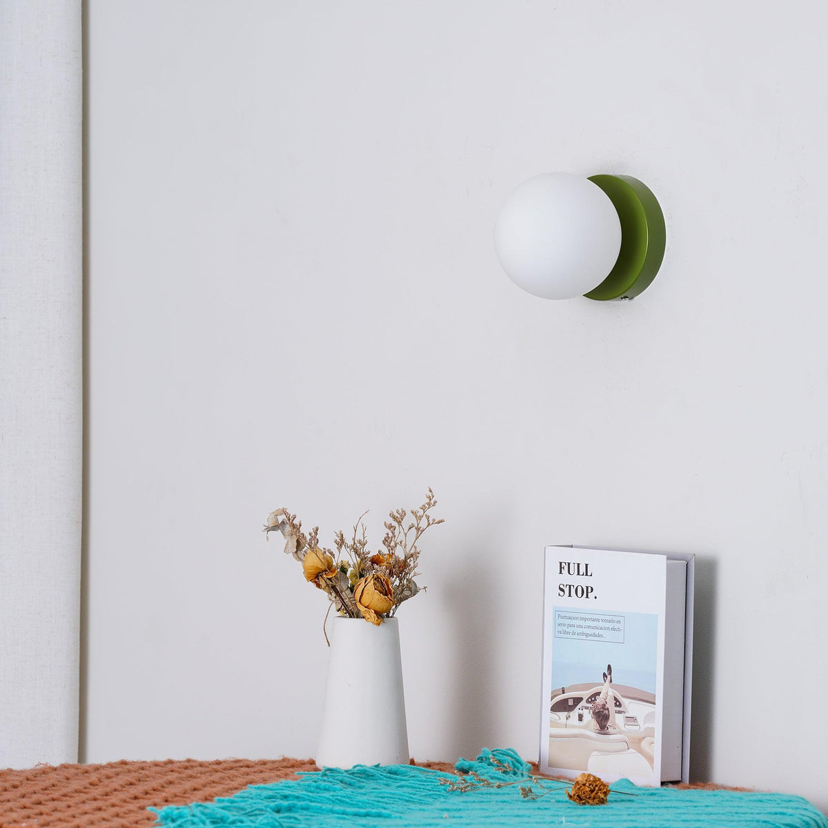 Otis Modern Minimalist Glass Wall Lamp