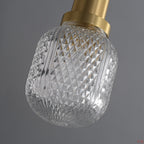 Cacarir Premium Nordic Art Brass Glass Pendant Lamp