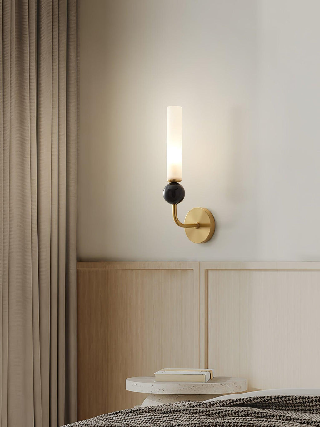 Casoreth Modern Minimalist Vertical Marble Wall Lamp