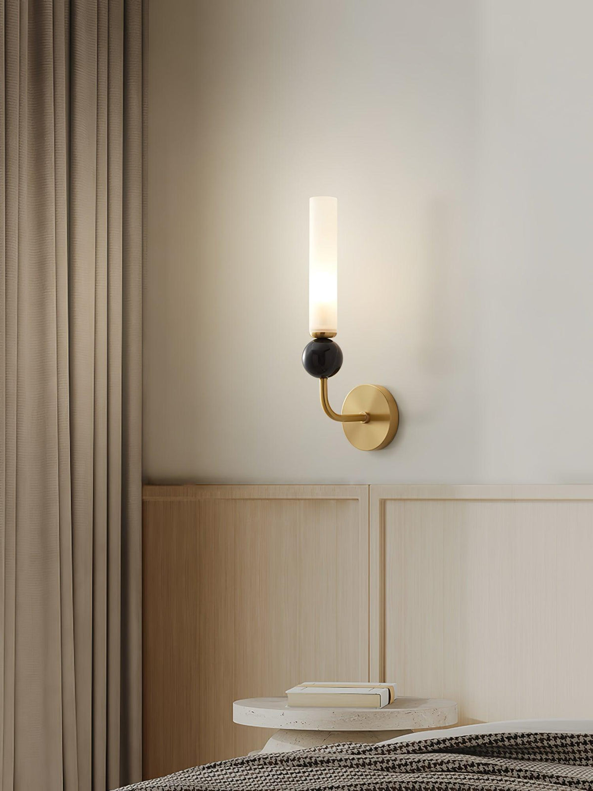 Casoreth Modern Minimalist Vertical Marble Wall Lamp