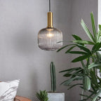 Valentina Pendant Light Crystal Moru Glass Cognac Kitchen Island