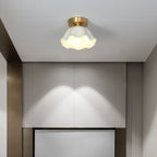 Arisha Retro Flush Mount Brass Ceiling Light