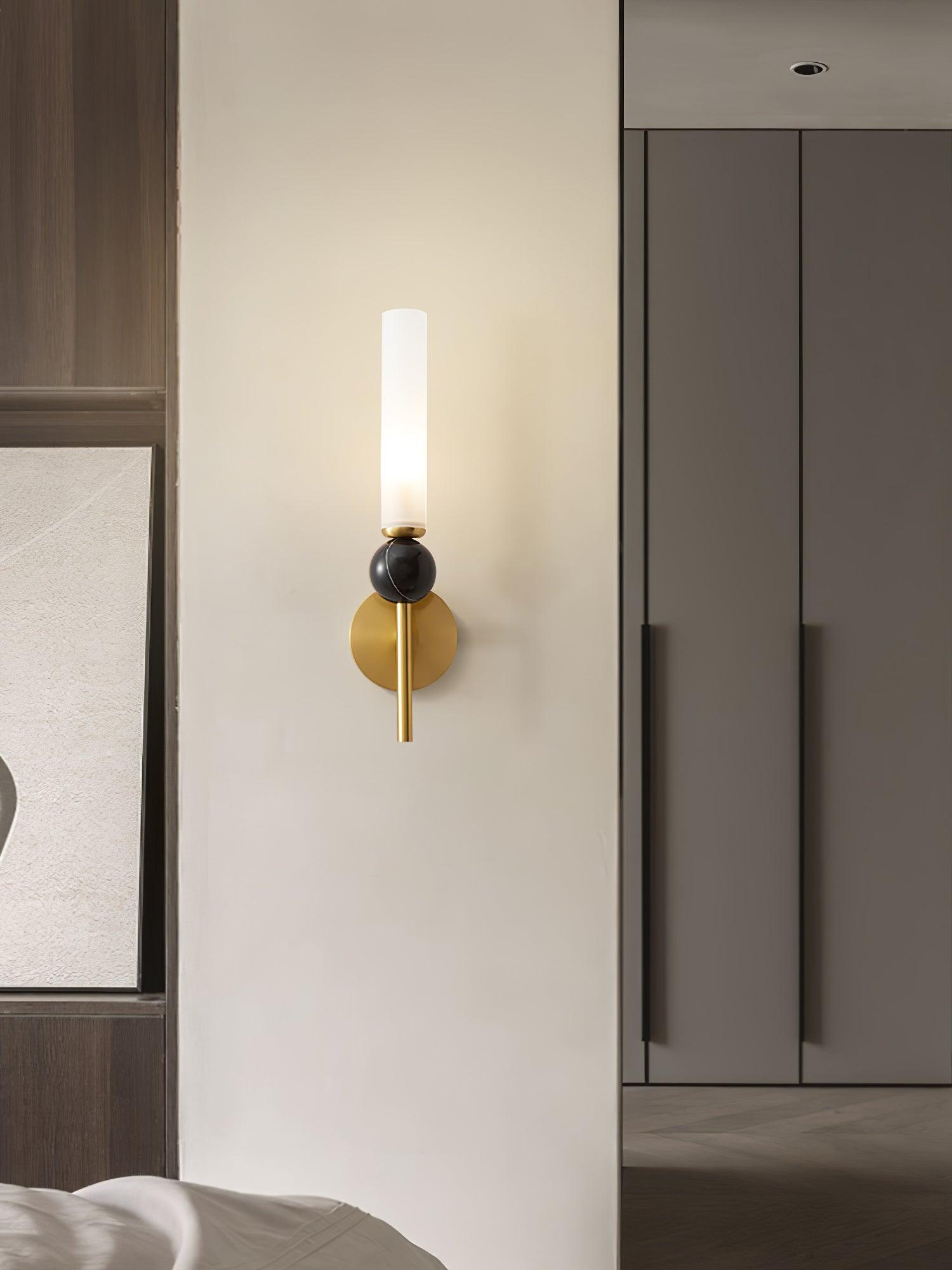 Casoreth Modern Minimalist Vertical Marble Wall Lamp