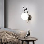 Valentina Modern Art Deer Bedside LED Indoor Wall Lamp Glass Living Room Bed Room Dining Room