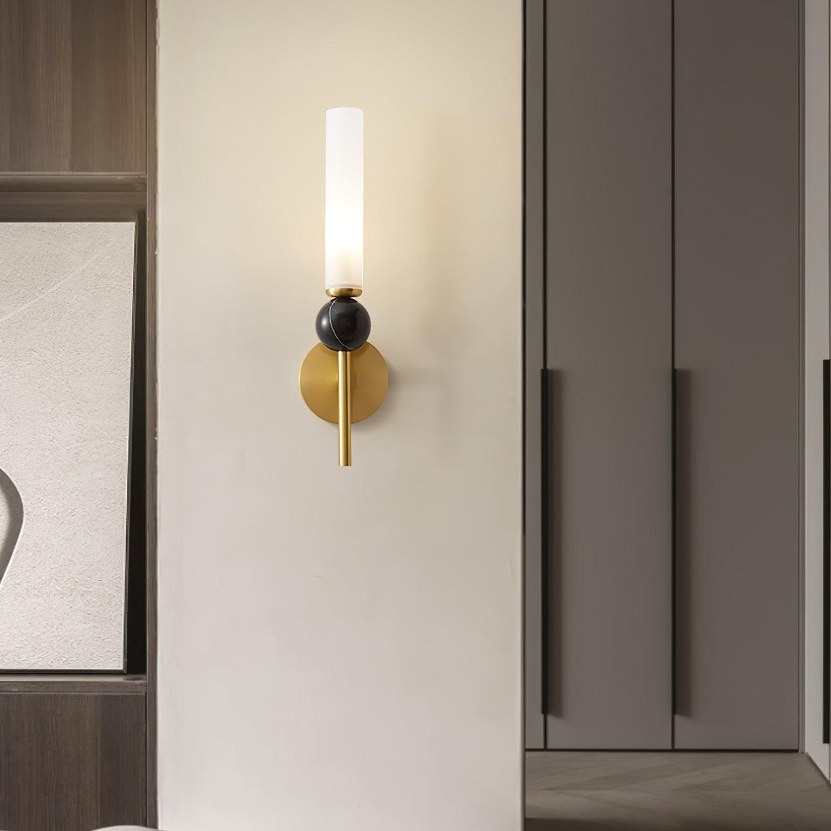 Casoreth Modern Minimalist Vertical Marble Wall Lamp