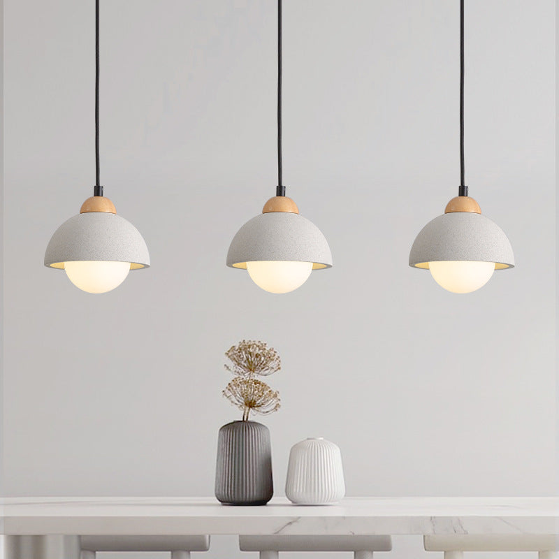 Muto Minimalism LED Modern Pendant Light Cement Bedroom Bedside Kitchen Island Living Room