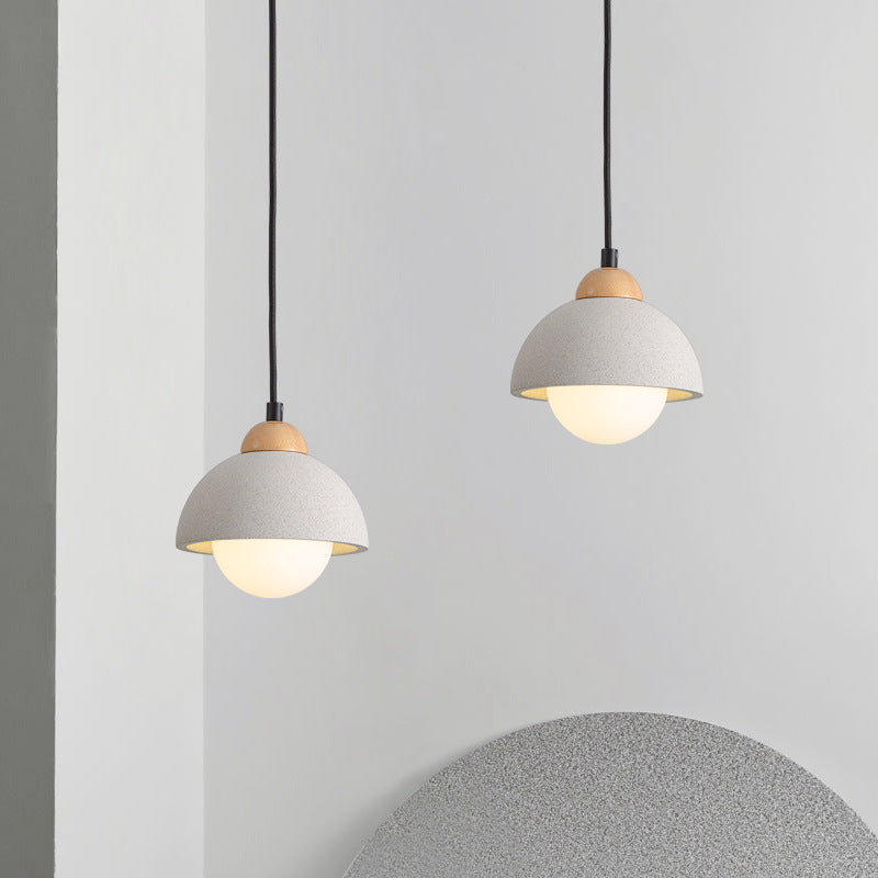 Muto Minimalism LED Modern Pendant Light Cement Bedroom Bedside Kitchen Island Living Room