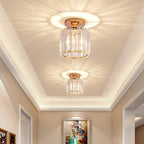 Arisha Modern /Crystal Flush Mount Ceiling Light, 3 Colors